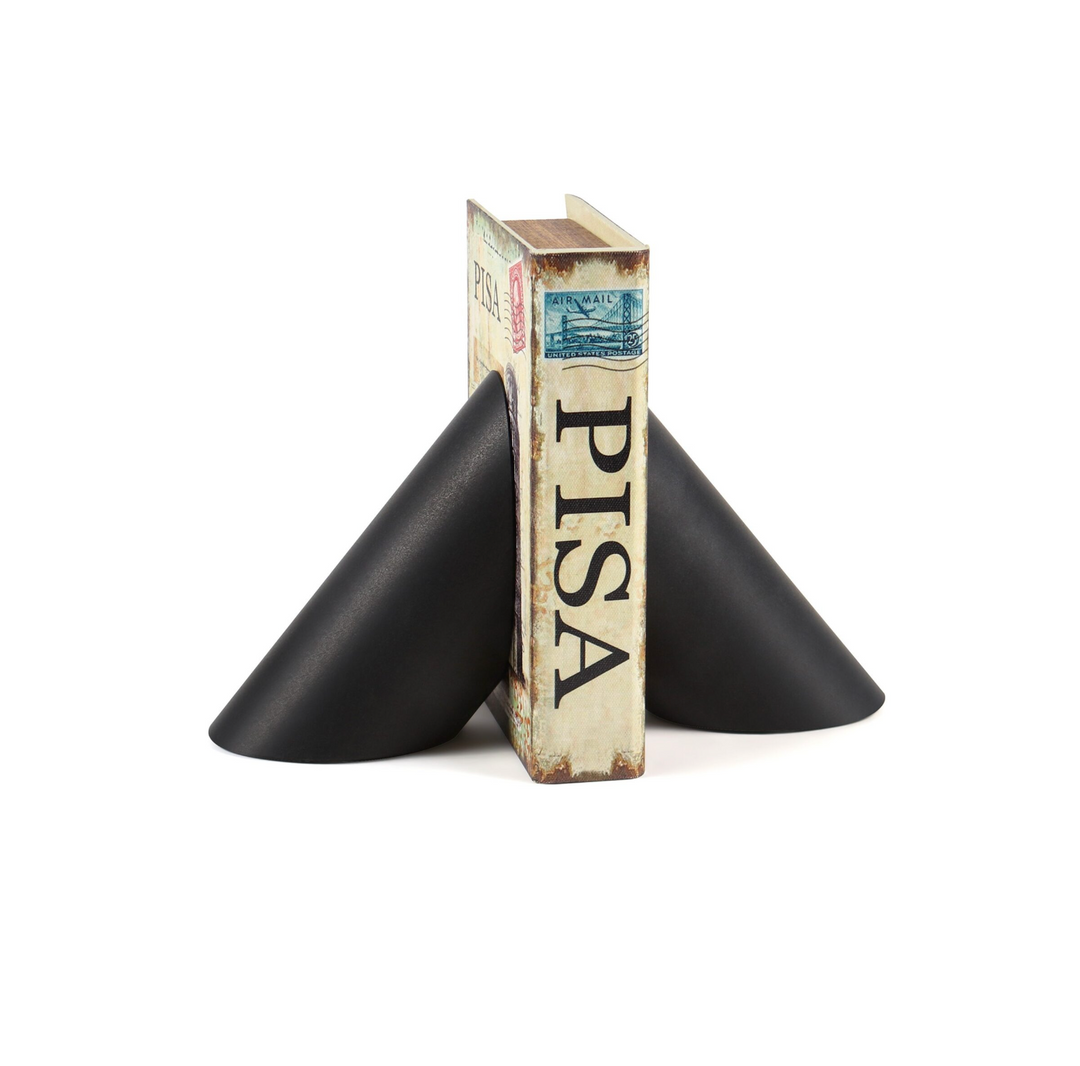 BOOKENDS JET BLACK MARBLE HONED