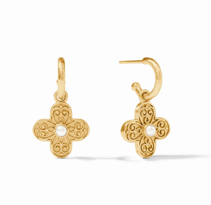 EARRING CORINTH HOOP&CHARM #72638