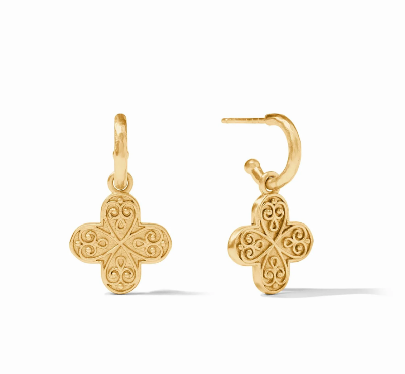 EARRING CORINTH HOOP&CHARM #72638
