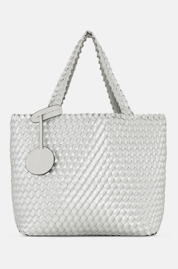 TOTE BAG MOONSTRUCK WHITE W/ SILVER #72678