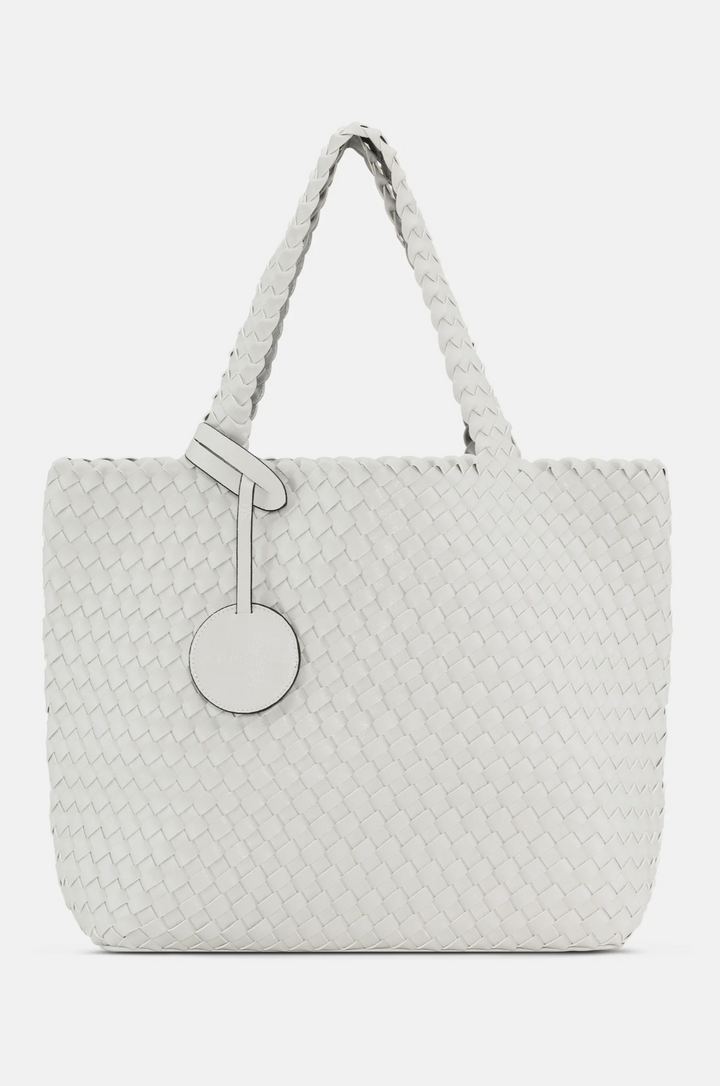 TOTE BAG MOONSTRUCK WHITE W/ SILVER #72678