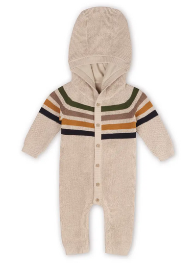 JUMPSUIT HOODED STRIPE STONE (Available in 4 Sizes)