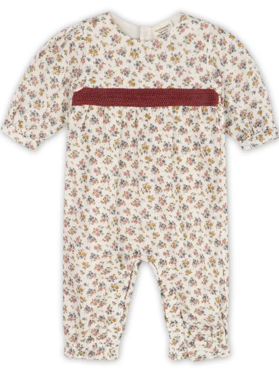 JUMPSUIT FLORAL BUNCH NATURAL (Available in 4 Sizes)