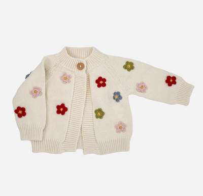 CARDIGAN MULTICOLOR FLOWERS