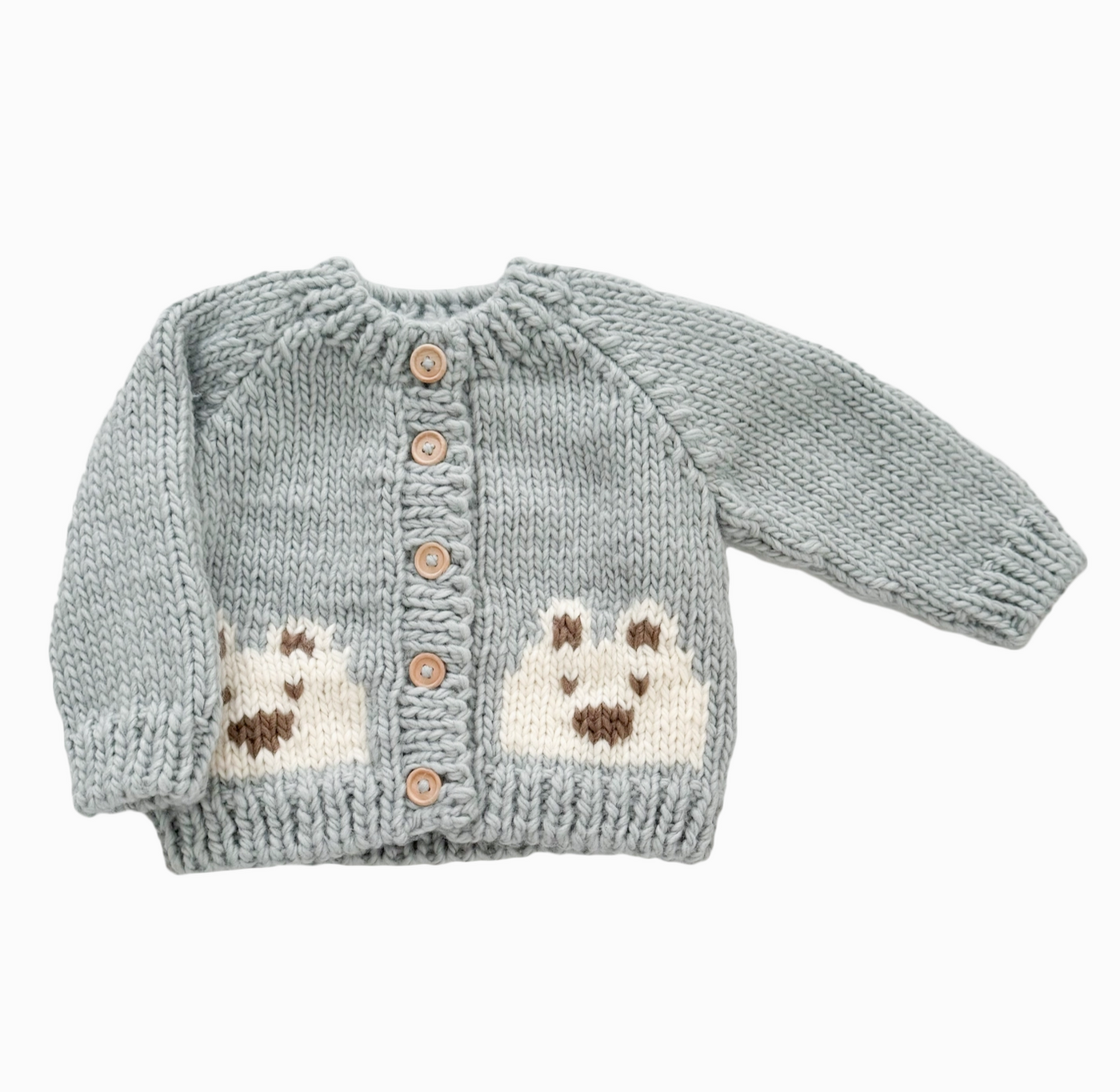 CARDIGAN BEAR BOWIE GREY