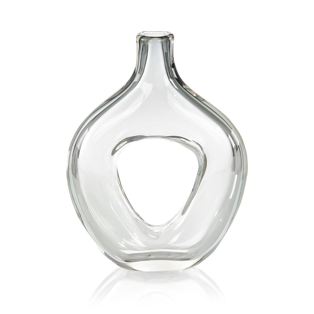 VASE HANDBLOWN GLASS WITH HOLE