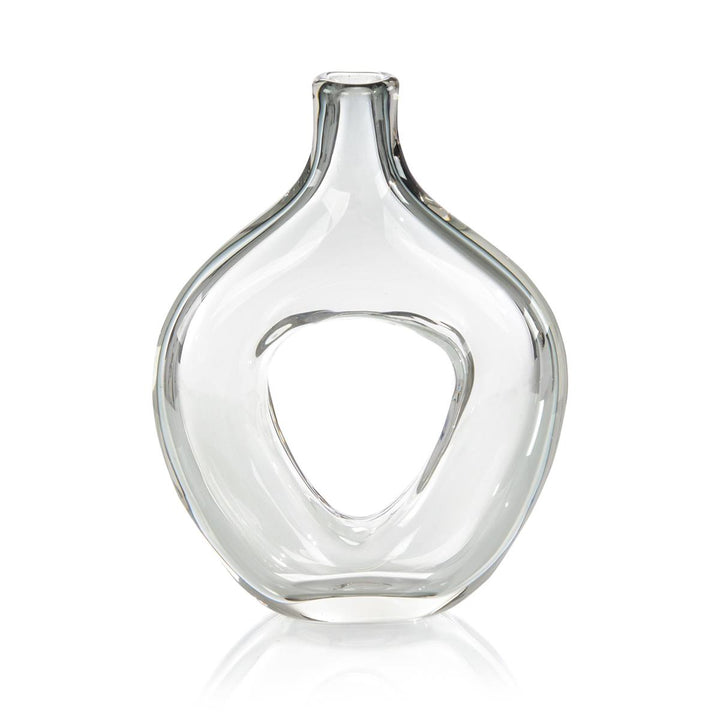VASE HANDBLOWN GLASS WITH HOLE