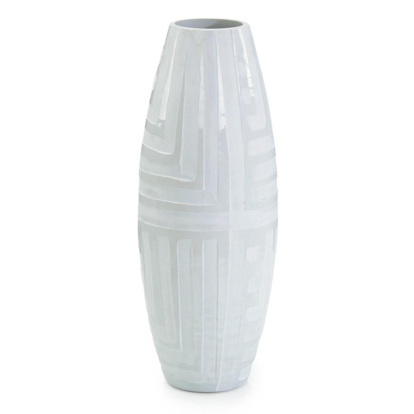 VASE MATTE GREY GEOMETRIC (Available in 3 Sizes)