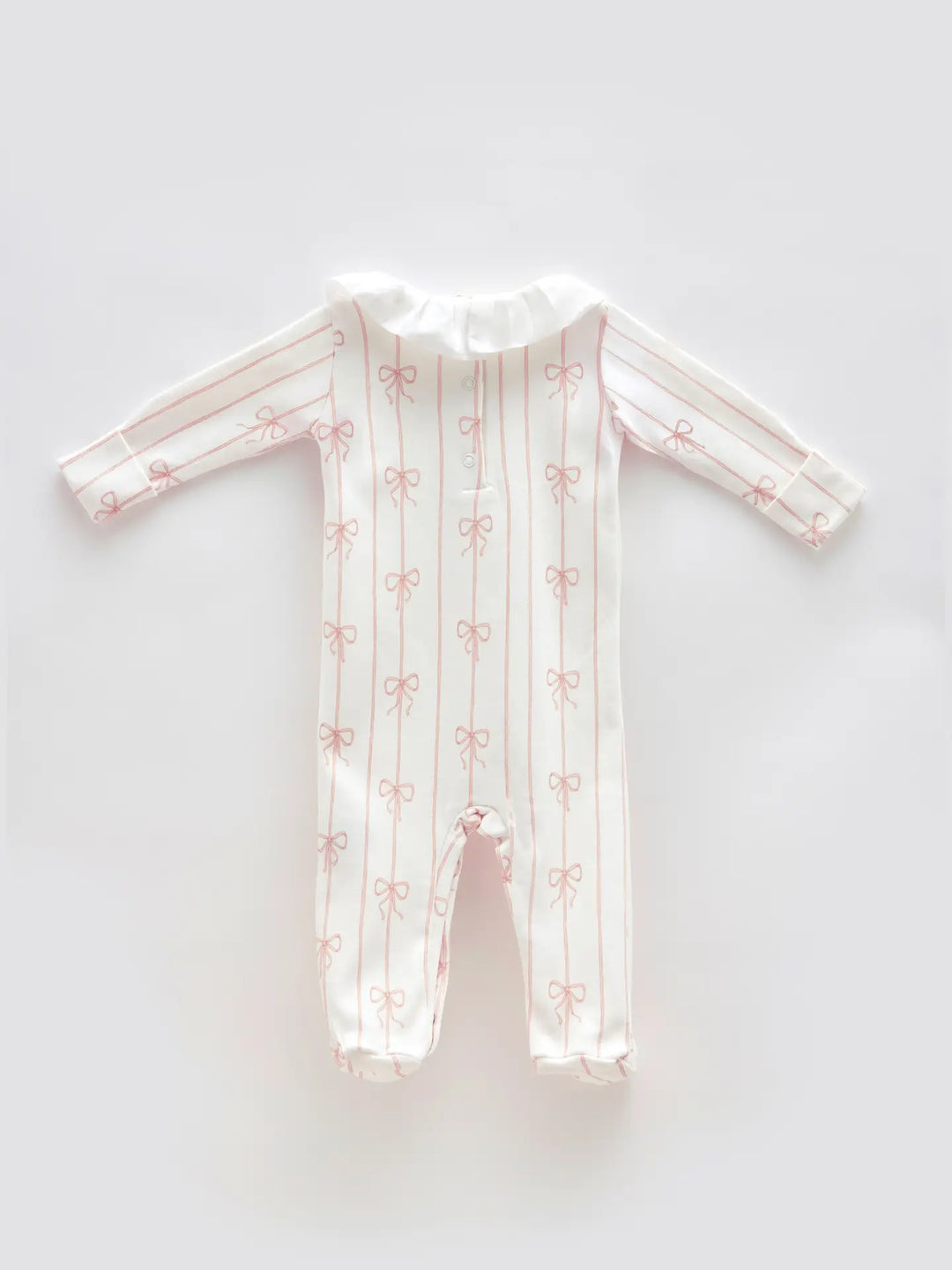 ONESIE FOOTED RIBBON/PINK