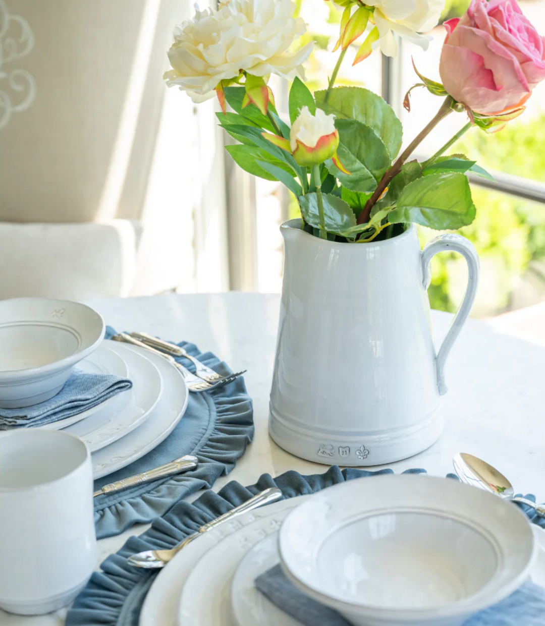 PITCHER WHITE FLORENCE #72823