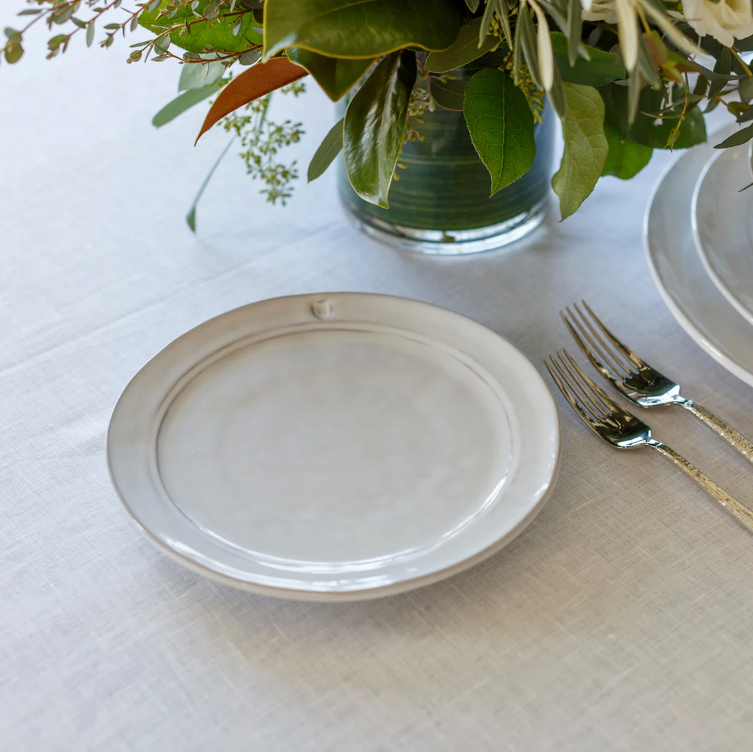 PLATE WHITE FLORENCE