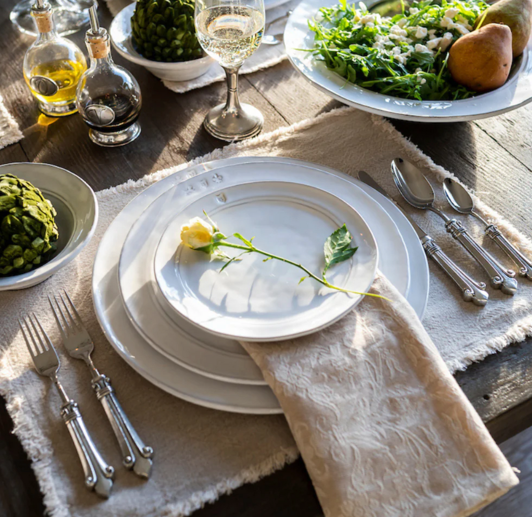 PLATE WHITE FLORENCE