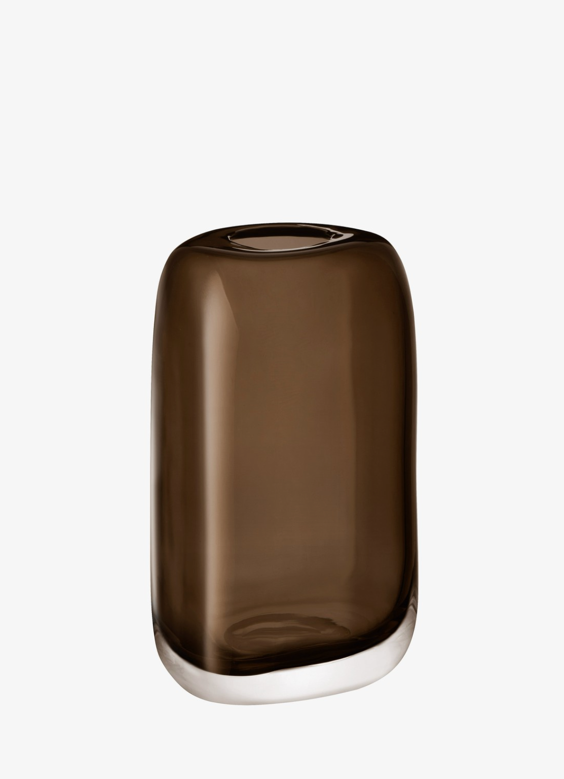 VASE SOFT CUBE MUSHROOM BROWN (Available in 2 Sizes)