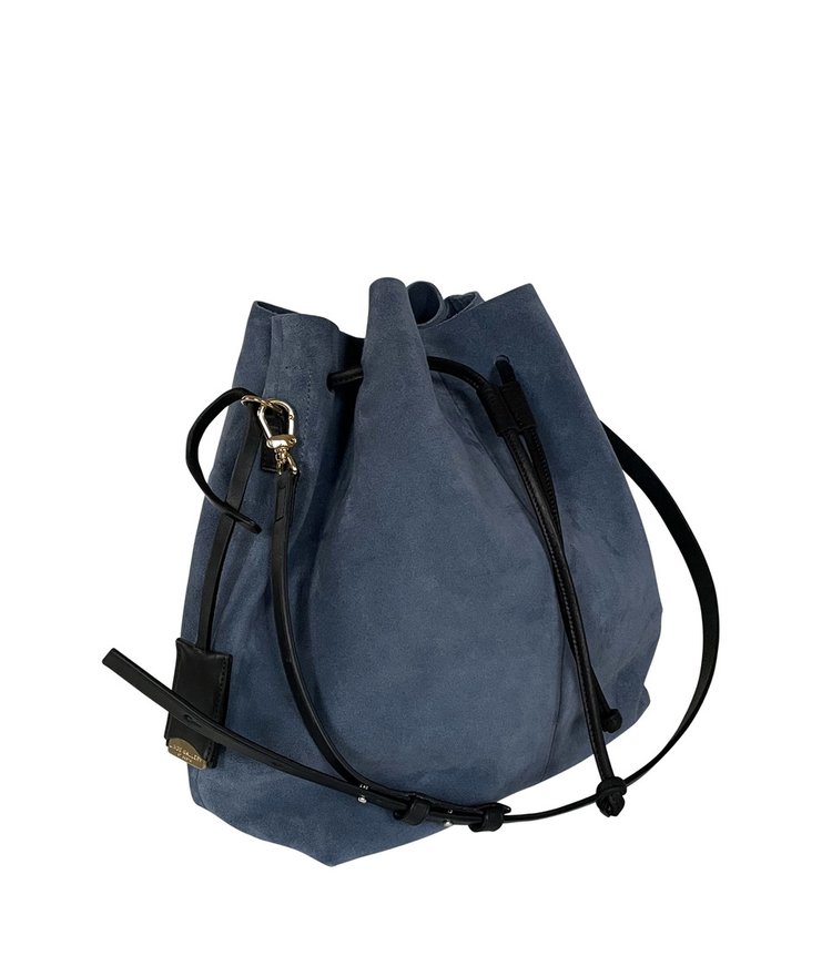LINDE GALLERY BAG CINCHED SUEDE VELOUR - MEDIUM (Available in 2 Colors)