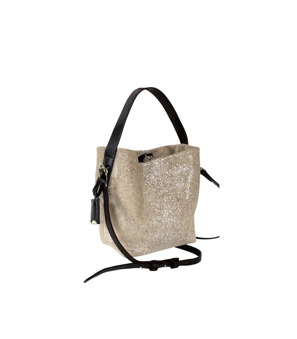 BAG HOBO LEZARD SUEDE - SMALL