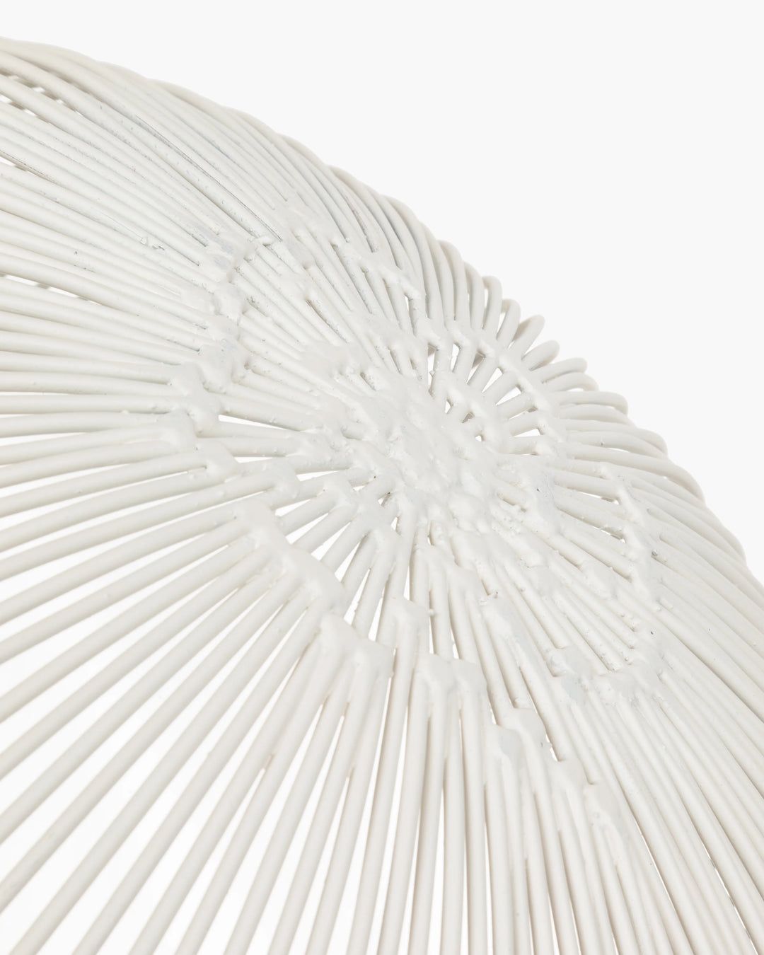 BASKET OVAL WHITE WIRE #73025