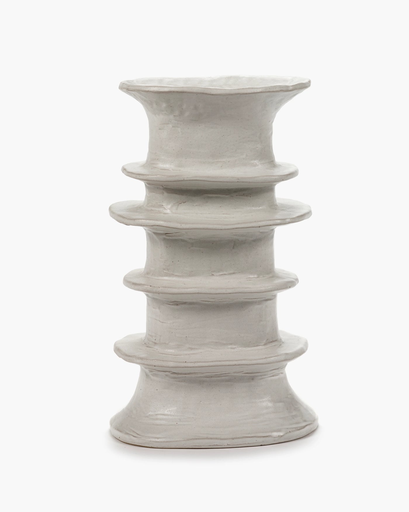 VASE WHITE BILLY LARGE (Available in 2 Styles)