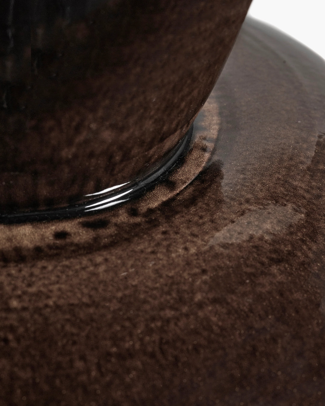 VASE BROWN BLACK PURE