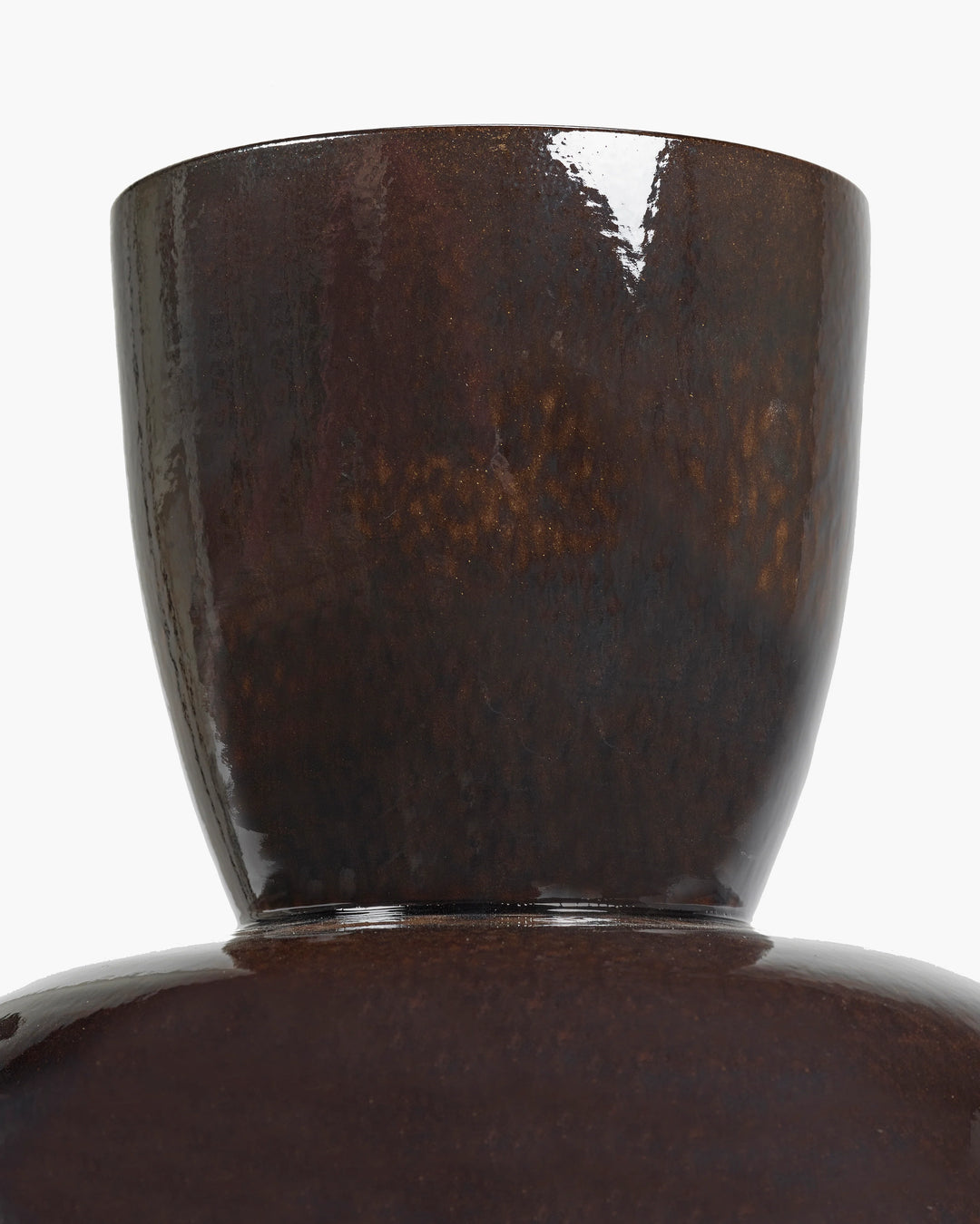 VASE BROWN BLACK PURE