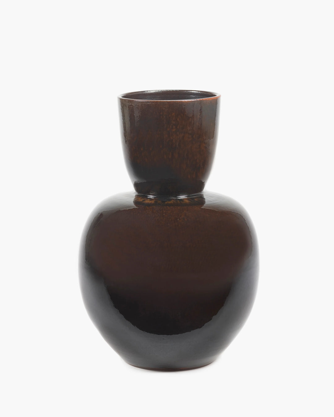 VASE BROWN BLACK PURE