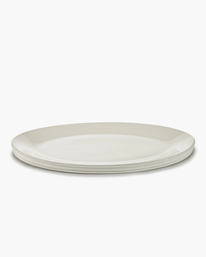 KELLY WEARSTLER SERVING DISH OVAL ALABASTER DUNE LARGE