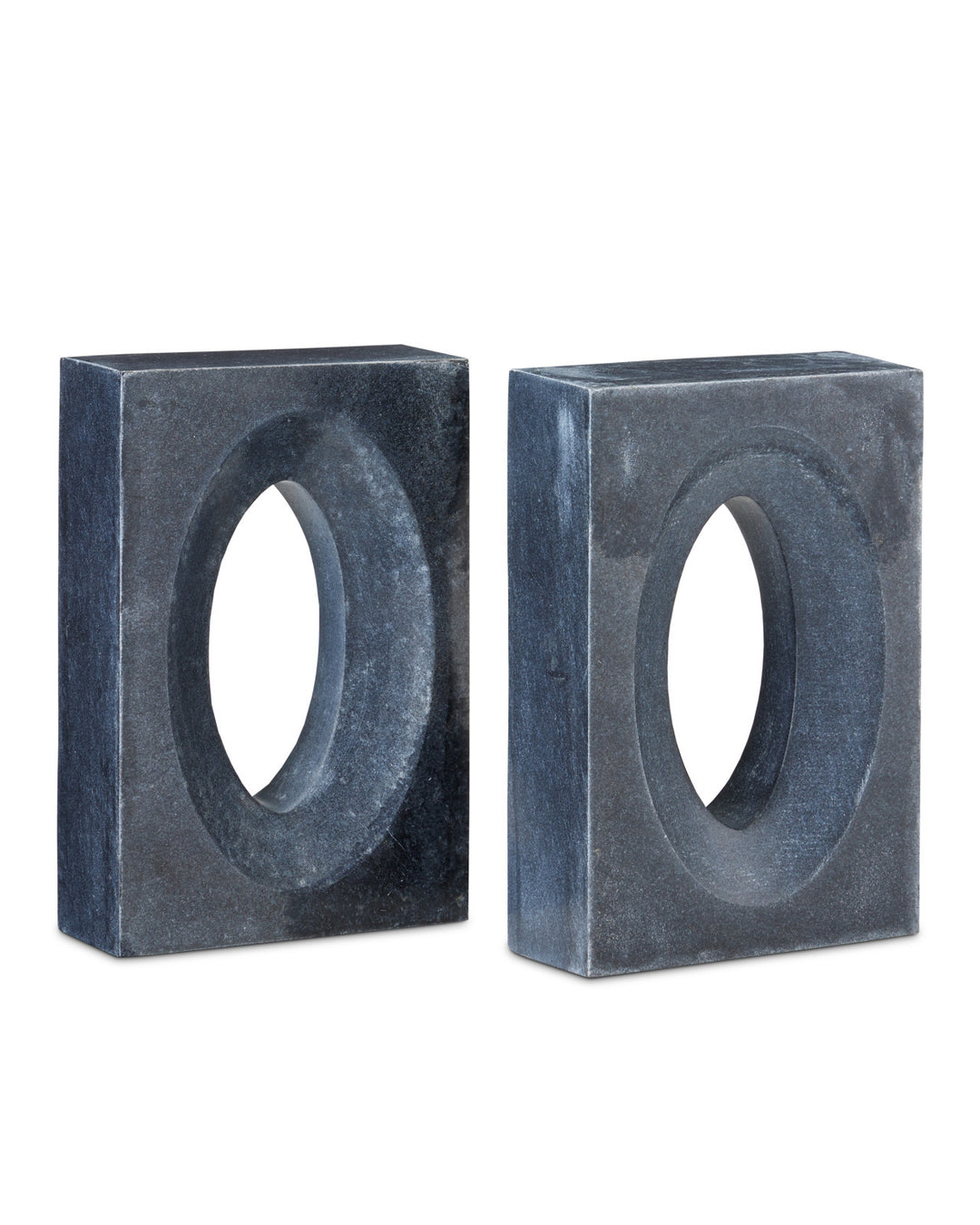 BOOKENDS O-SHAPED BLACK SET/2 #73096