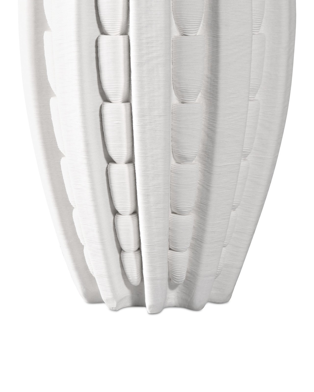 VASE FLUTED PORCELAIN WHITE (Available in 2 Sizes)