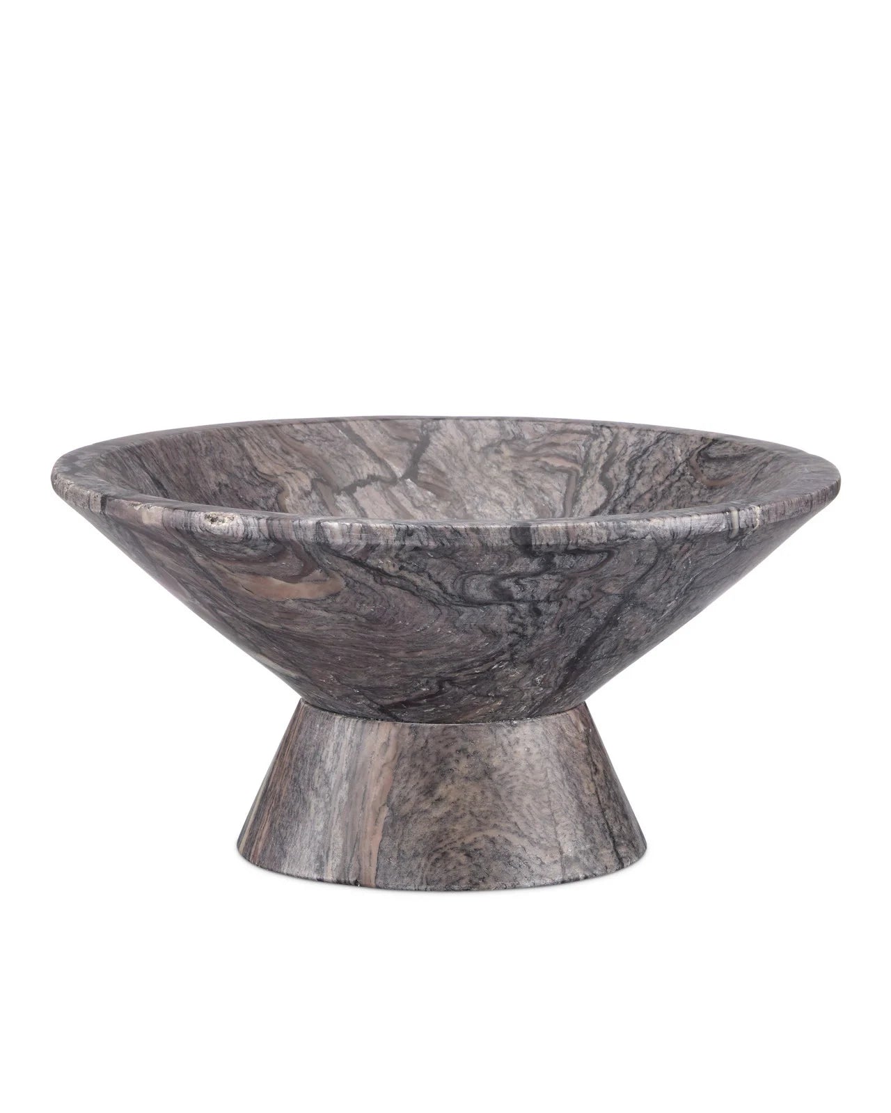 BOWL PEDESTAL BRECCIA MARBLE (Available in 2 Sizes)