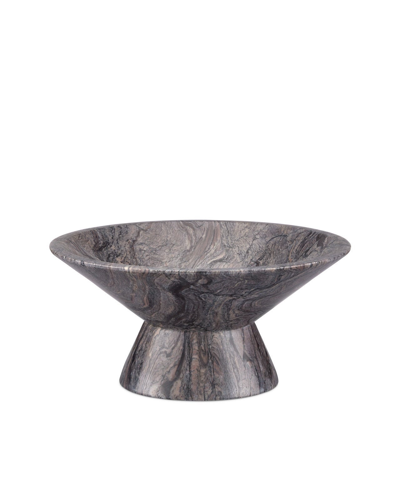 BOWL PEDESTAL BRECCIA MARBLE SMALL