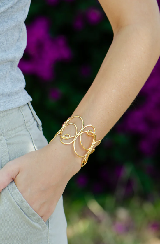 BRACELET CUFF INTERLINKED #73149