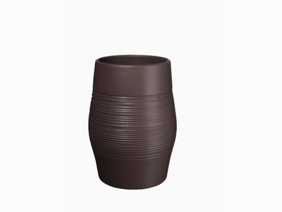 VASE MOCHA STONEWARE