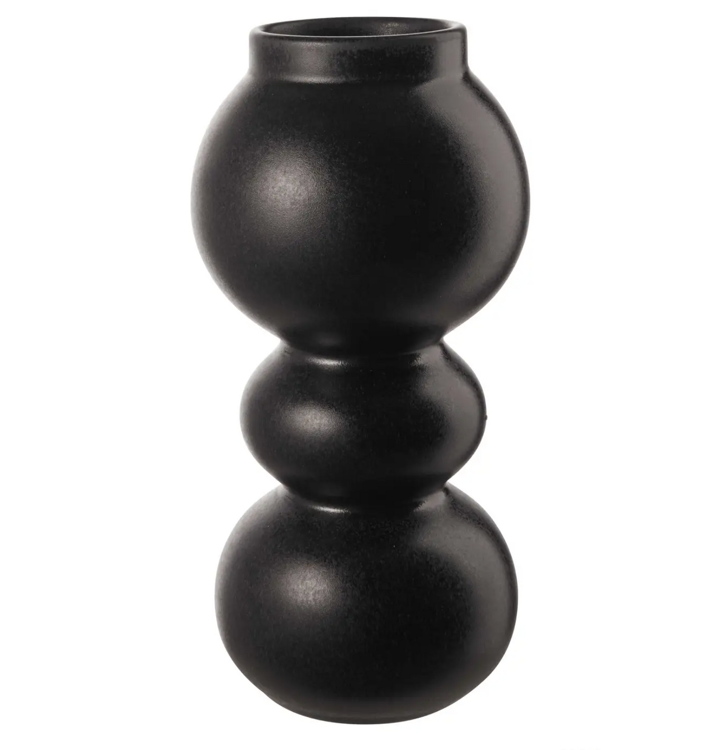 VASE BLACK IRON EARTHEN