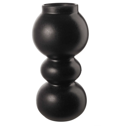 VASE BLACK IRON EARTHEN