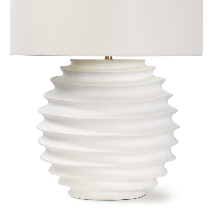 TABLE LAMP ACCORDION-LIKE BASE WHITE #73341