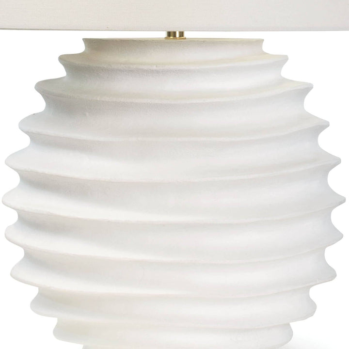 TABLE LAMP ACCORDION-LIKE BASE WHITE #73341