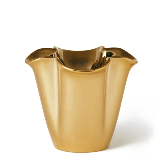 AERIN VASE GILDED CLOVER SMALL