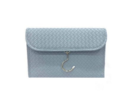 TOILETRY HANGING CASE WOVEN BLUE