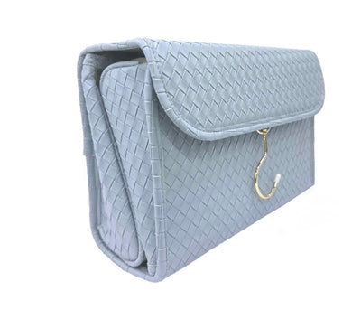 TOILETRY HANGING CASE WOVEN BLUE