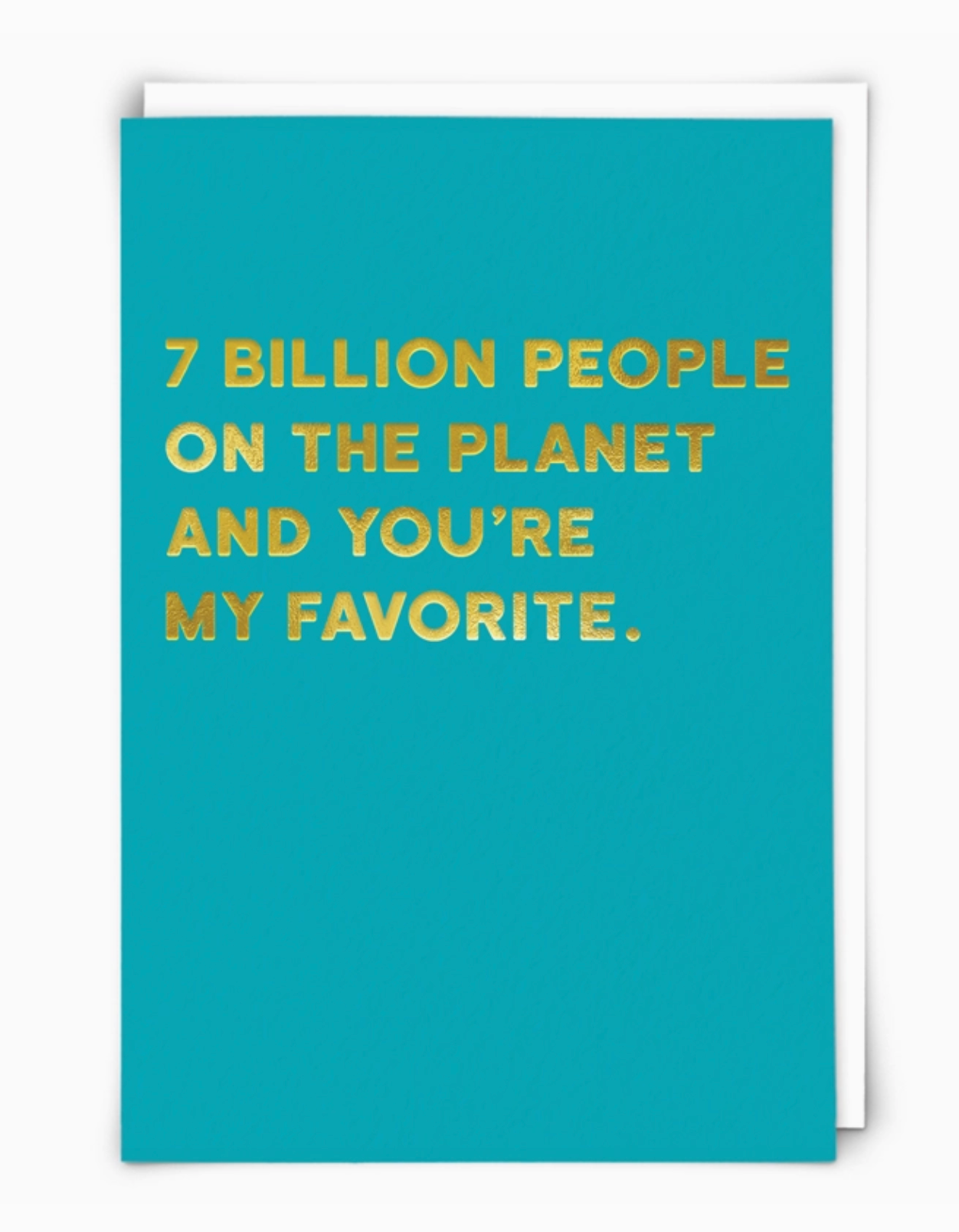 GREETING CARD "7 BILLION"