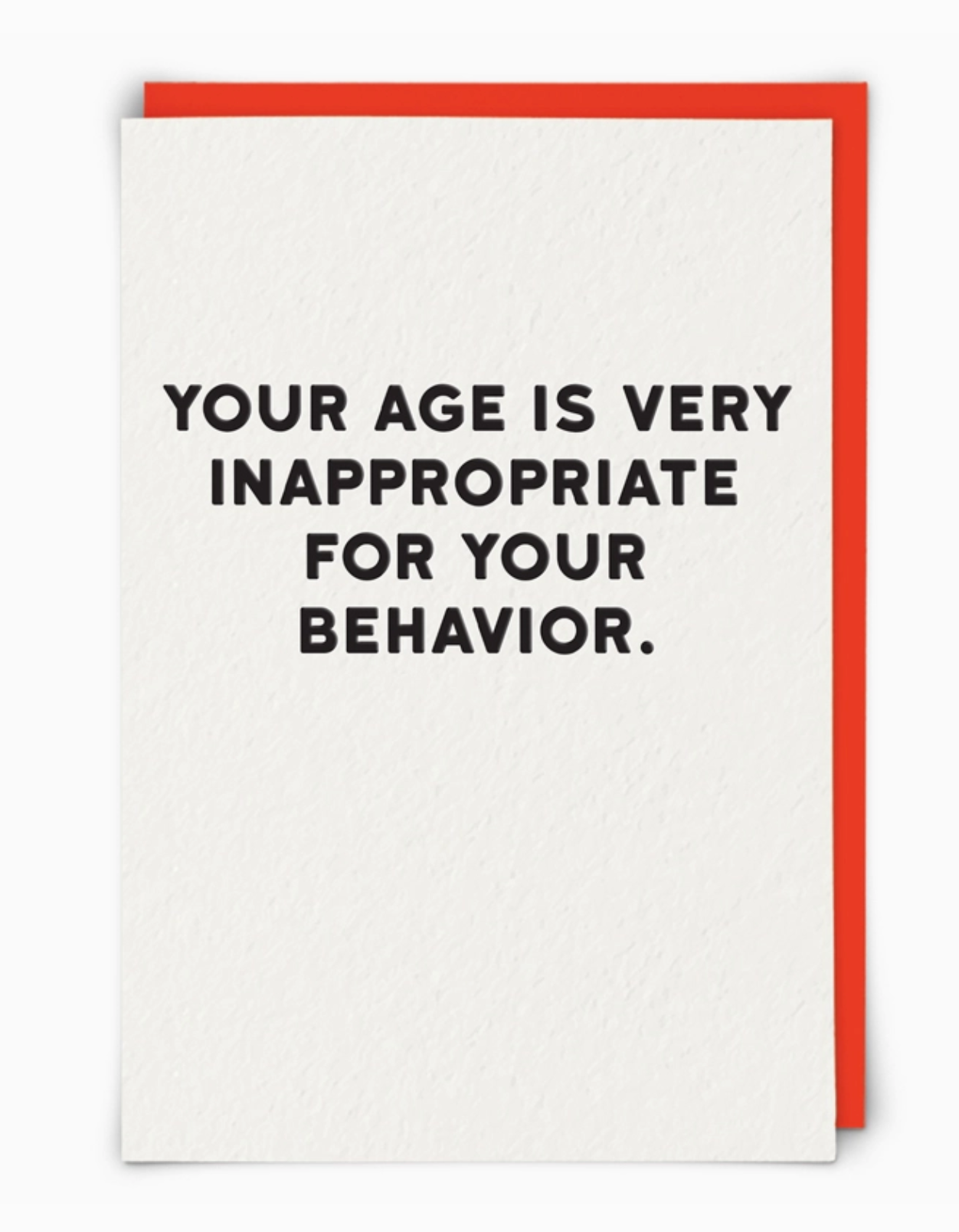 BIRTHDAY GREETING CARD "BEHAVIOR"