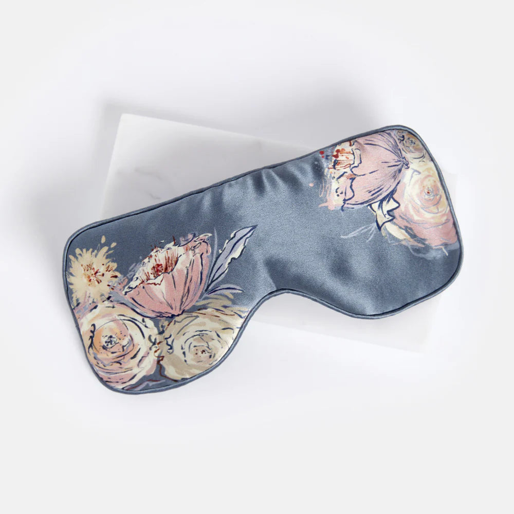 SLEEP MASK SILK FLORAL