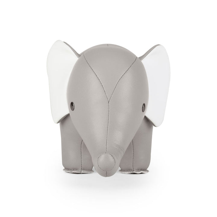 BOOKEND ELEPHANT GRAY/WHITE #73823