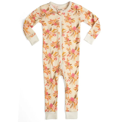 MILKBARN PAJAMA ZIPPER VINTAGE FLORAL (Available in 2 Sizes)