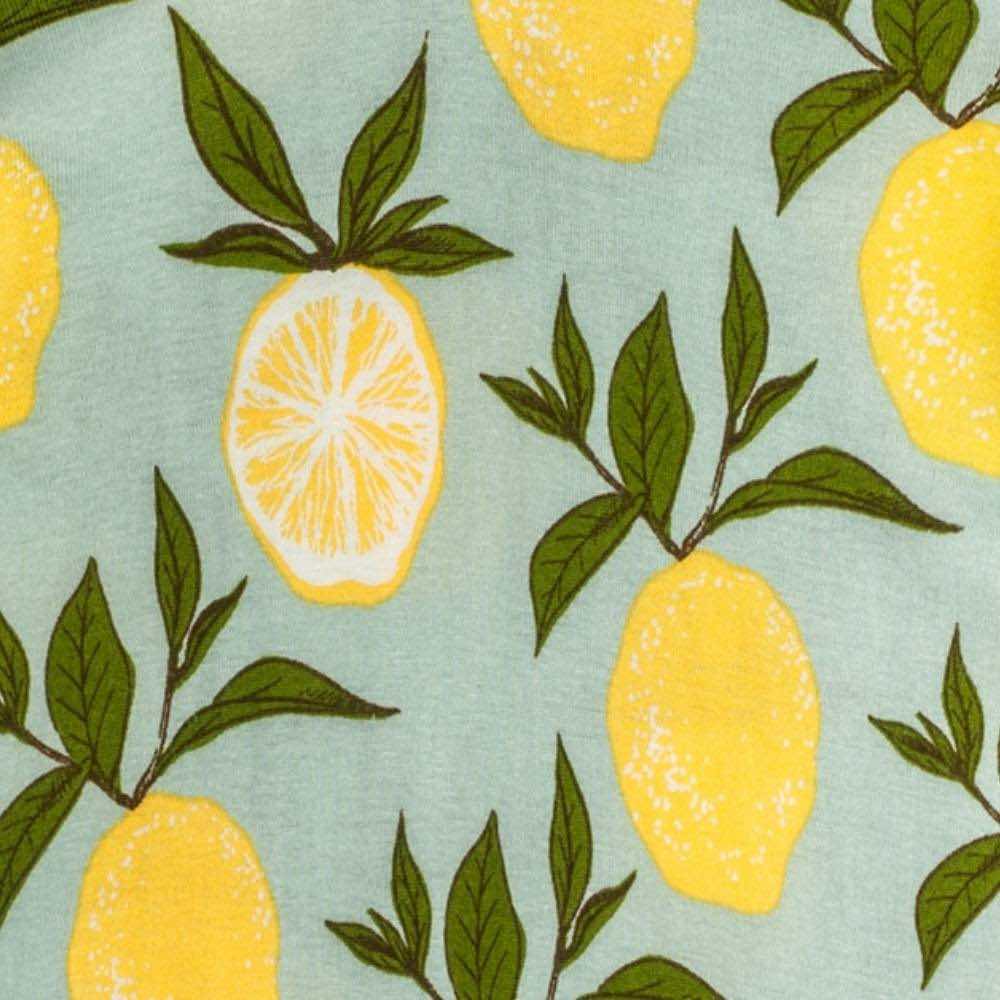 MILKBARN PAJAMA ZIPPER LEMON