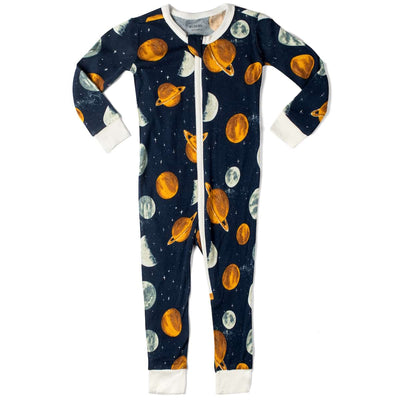 MILKBARN PAJAMA ZIPPER PLANETS (Available in 4 Sizes)