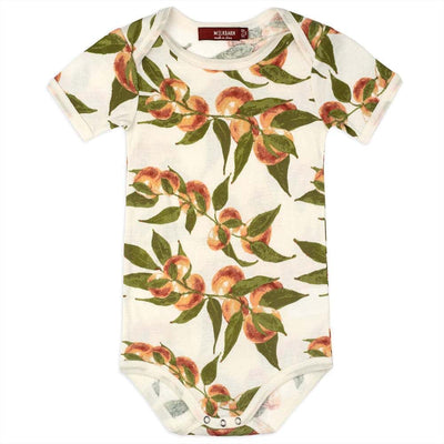 MILKBARN ONE PIECE SHORT SLEEVE PEACHES (Available in 2 Sizes)