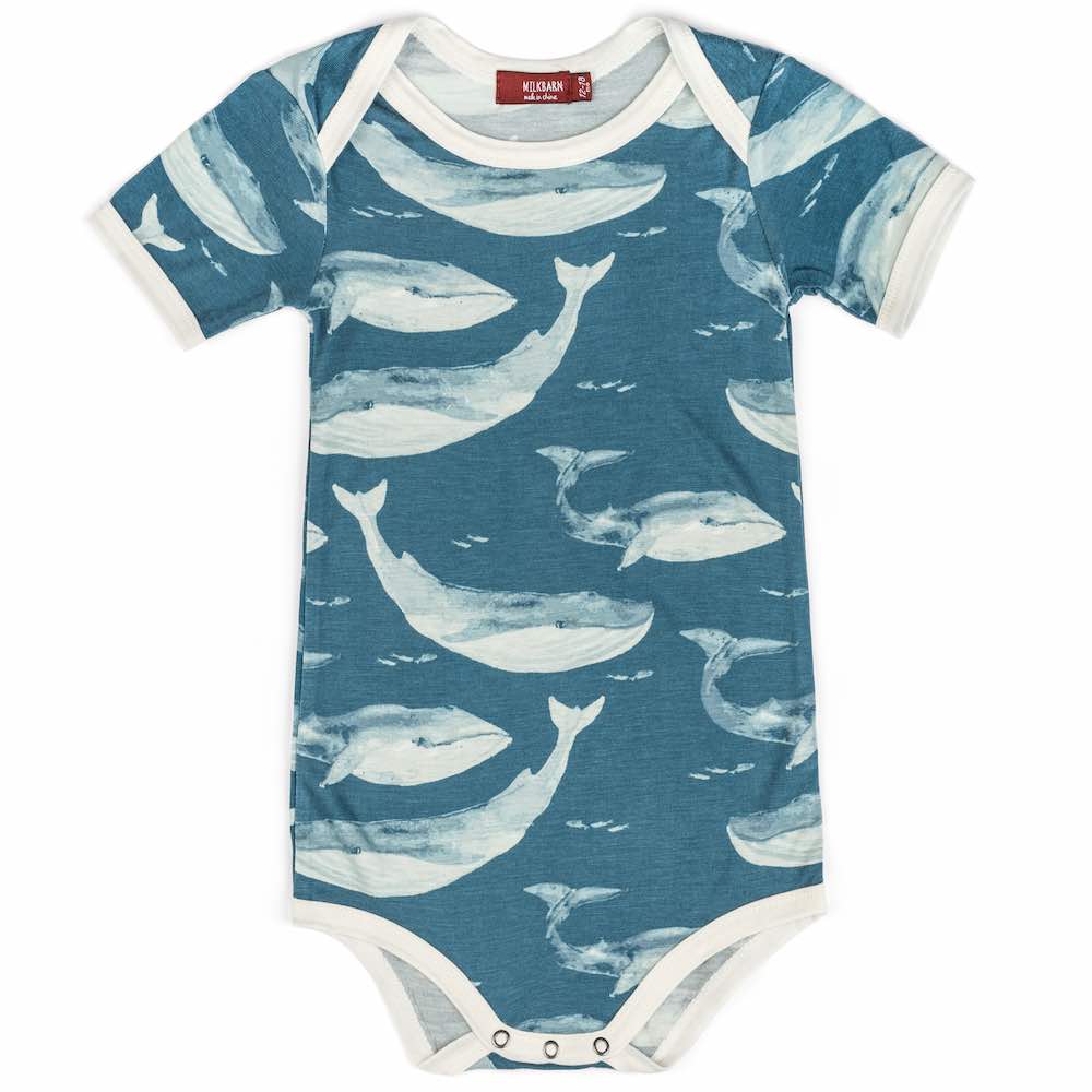 ONE PIECE SHORT SLEEVE BLUE WHALE