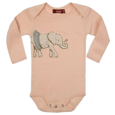 MILKBARN ONE PIECE LONG SLEEVE STITCH TUTU ELEPHANT (Available in 2 Sizes)