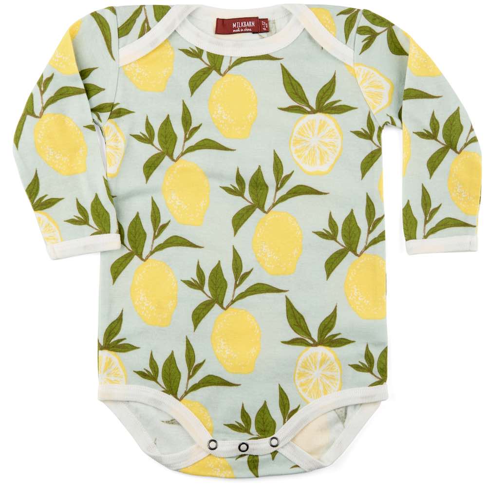 MILKBARN ONE PIECE LONG SLEEVE LEMON (Available in 2 Sizes)