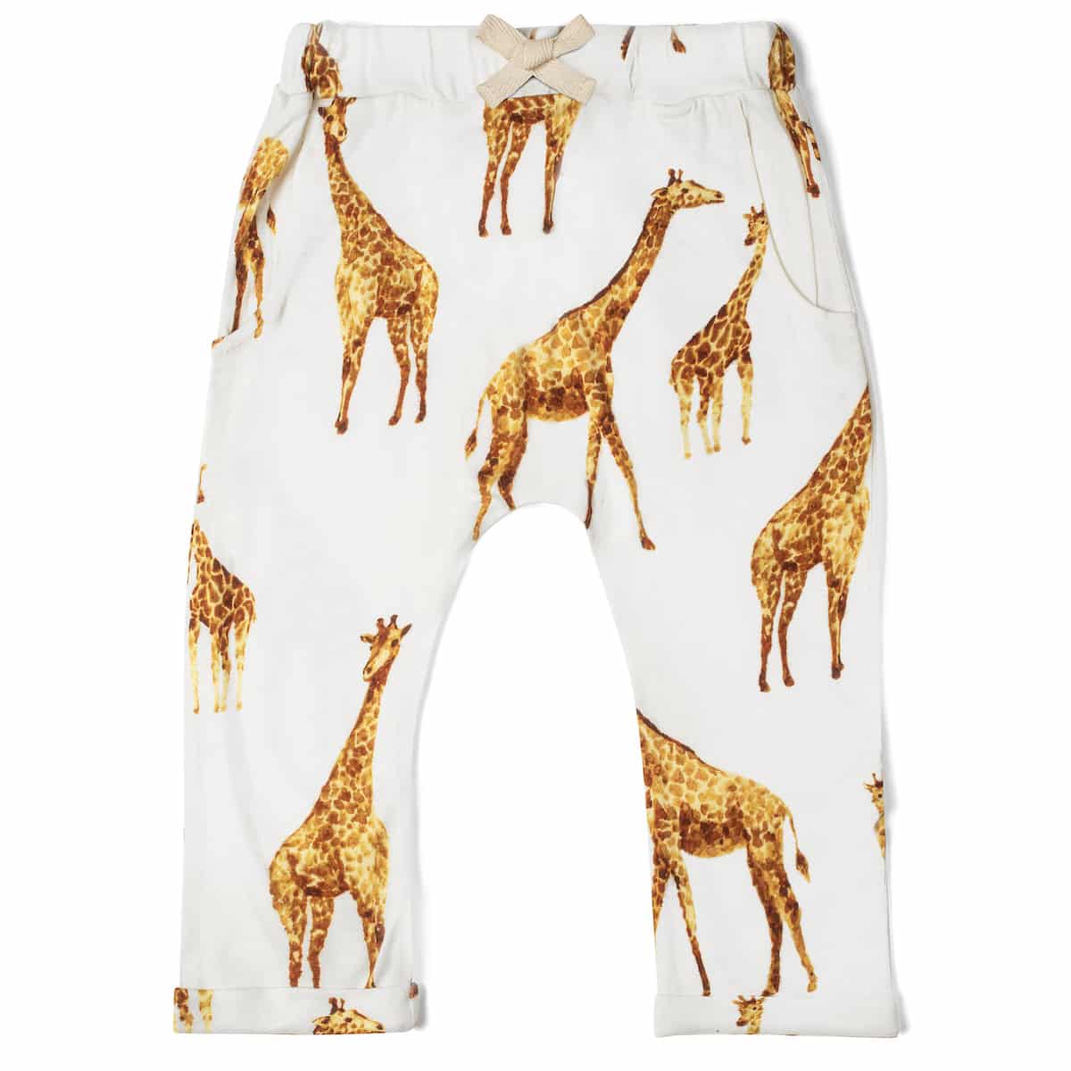 MILKBARN JOGGER PANTS ORANGE GIRAFFE (Available in 3 Sizes)